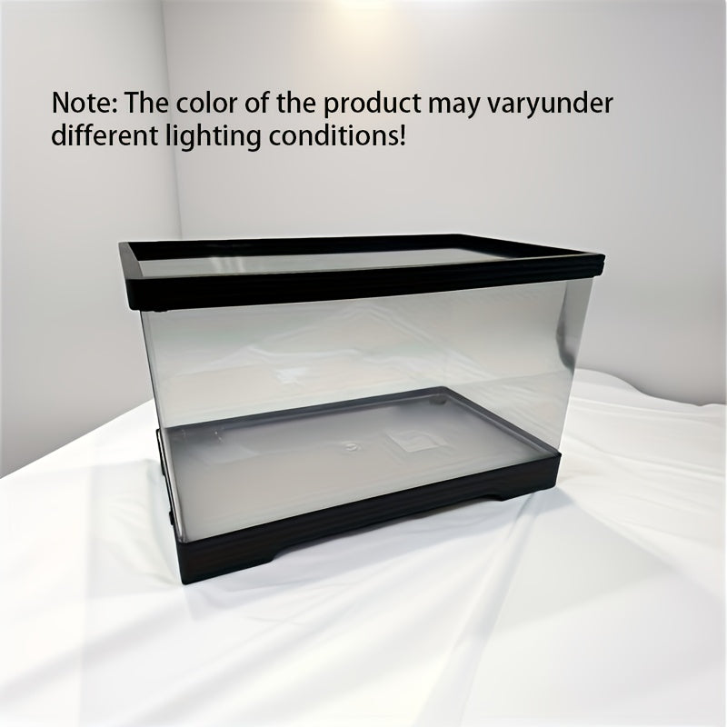 1pc - High Transparency Desktop Aquarium, Plastic Fish Tank, Small Ecological Tank for Living Room Decoration, Features Bottom Drainage, Suitable for Living Rooms, Courtyards, And Balconies