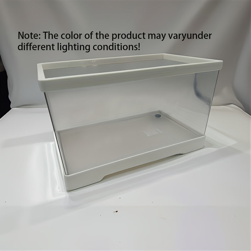 1pc - High Transparency Desktop Aquarium, Plastic Fish Tank, Small Ecological Tank for Living Room Decoration, Features Bottom Drainage, Suitable for Living Rooms, Courtyards, And Balconies