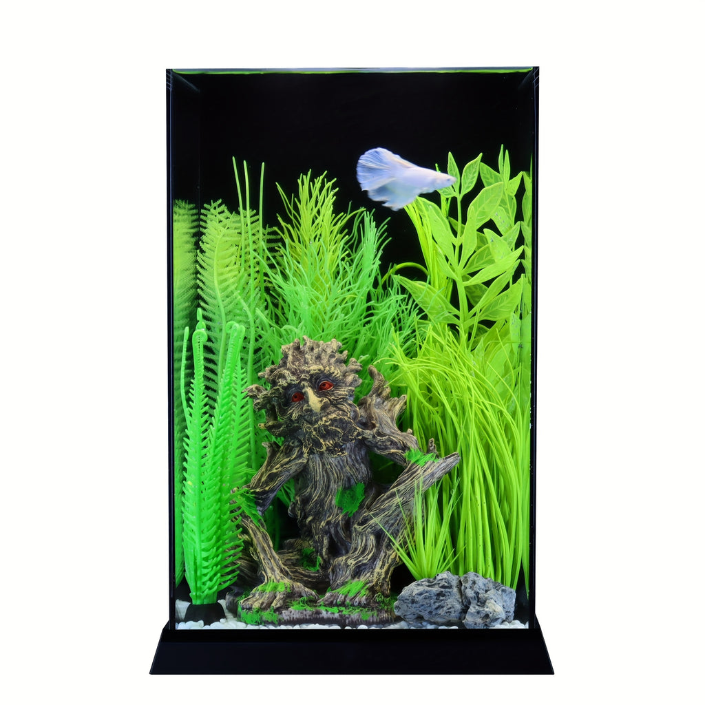 Premium Acrylic Fish Aquarium, 1.5 Gallon Size, Featuring an ABS Base, Ideal for Betta, Goldfish, Or Tropical Fish in Your Living Room