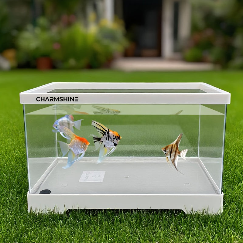 1pc - High Transparency Desktop Aquarium, Plastic Fish Tank, Small Ecological Tank for Living Room Decoration, Features Bottom Drainage, Suitable for Living Rooms, Courtyards, And Balconies